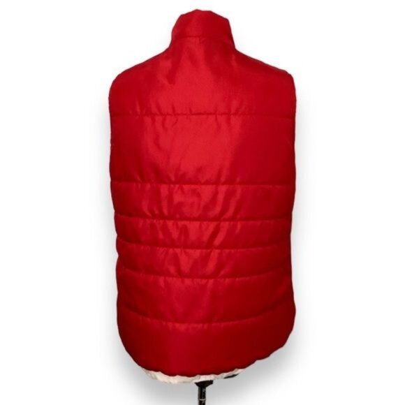 Kim Roger’s Petite Women’s Full Zip Quilted Puffer Vest, Red, size PXL - Picture 3 of 6